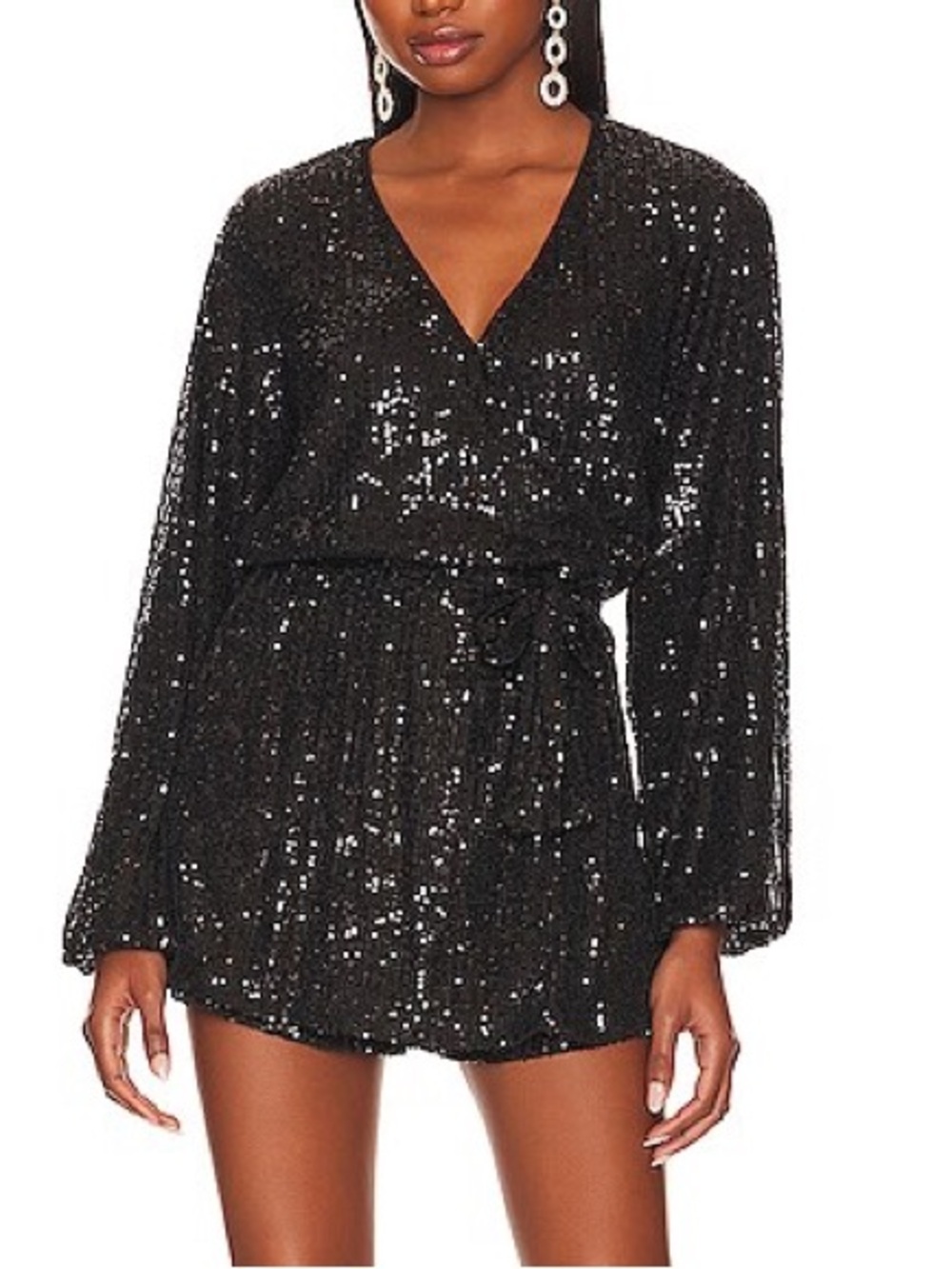 Free People Christa sequin romper